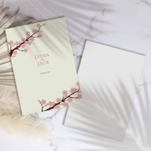 Cherry Blossom Themed Wedding