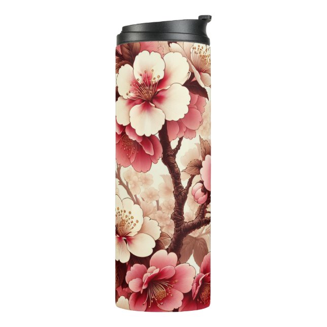 Cherry Blossom Thermal Tumbler (Rotated Left)