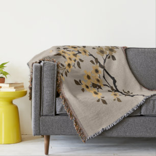 Cherry Blossom Throw Blanket