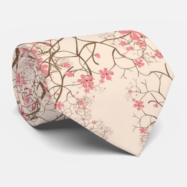 Cherry Blossom Tie (Rolled)