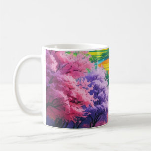 "Cherry Blossom Trail – Serene Morning Coffee Mug