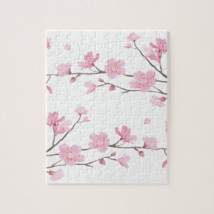 Cherry Blossom - Transparent-Background Jigsaw Puzzle