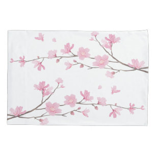 Cherry Blossom - Transparent Background Pillowcase