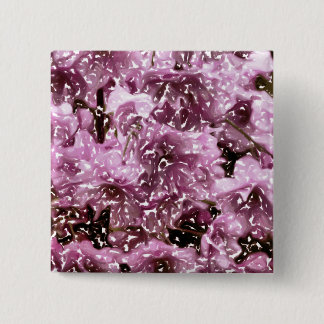 CHERRY BLOSSOM TREE 15 CM SQUARE BADGE