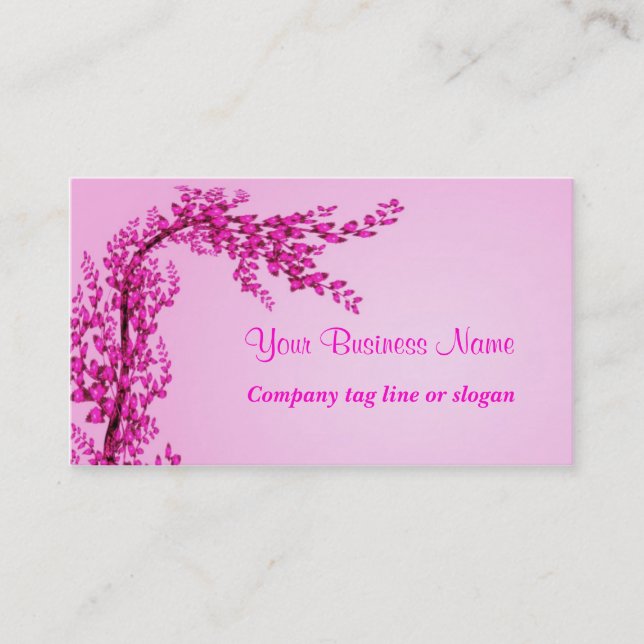 Cherry Blossom Tree Branch Business Card (Front)