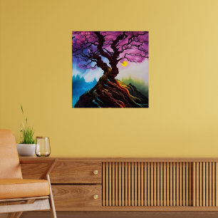 Cherry blossom Tree of life Poster
