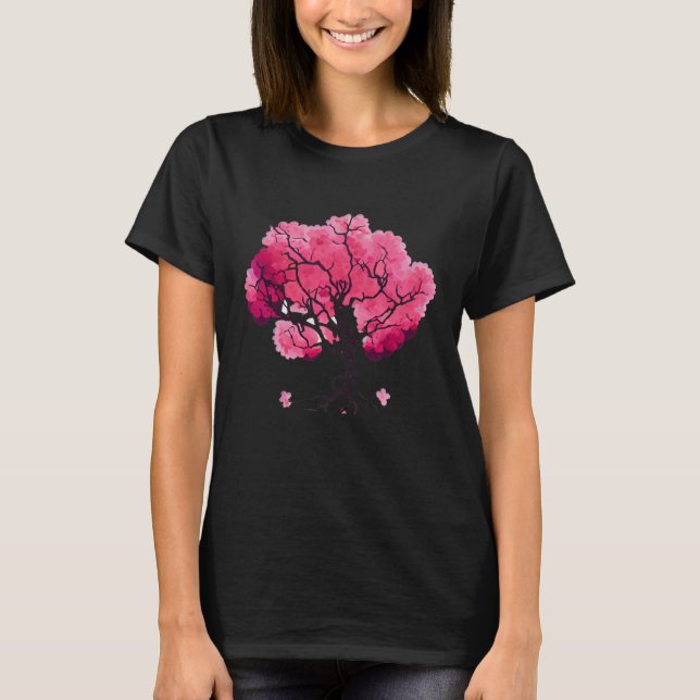 Cherry Blossom  Tree of Life T-Shirt (Front)