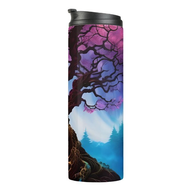 Cherry blossom Tree of life Thermal Tumbler (Rotated Right)