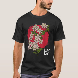 Cherry Blossom Tree Sakura Flower Bloom Nature Kan T-Shirt