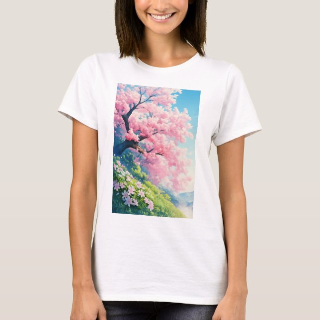 Cherry Blossom Tree T-Shirt (Front)