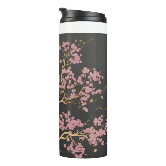 Cherry Blossom Tree Thermal Tumbler (Rotated Right)