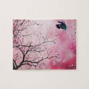 Cherry Blossom trees & Hummingbird Puzzle