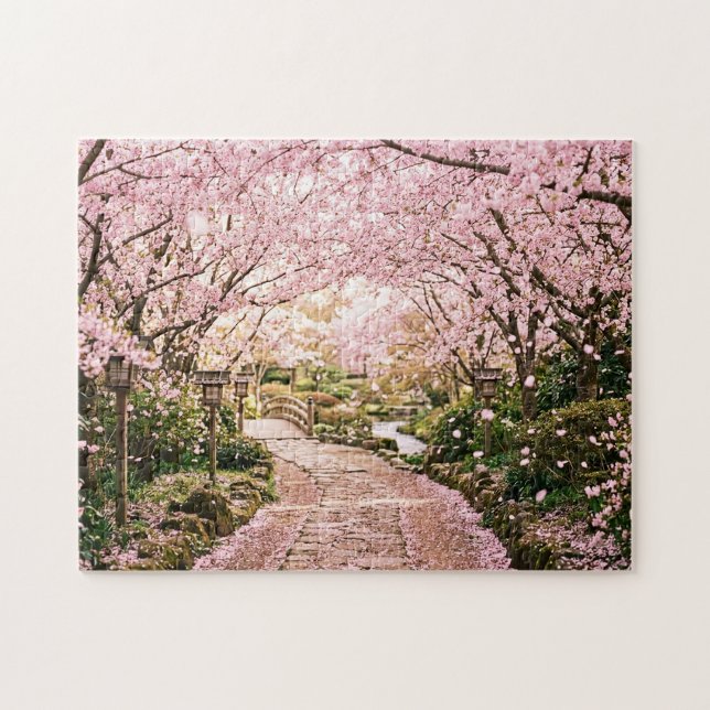 Cherry Blossom Trees Jigsaw Puzzle (Horizontal)