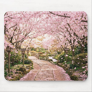 Cherry Blossom Trees Mouse Pad