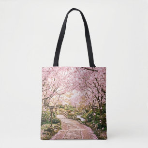 Cherry Blossom Trees Tote Bag