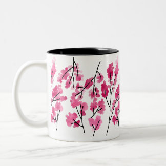 Cherry blossom Two-Tone coffee mug