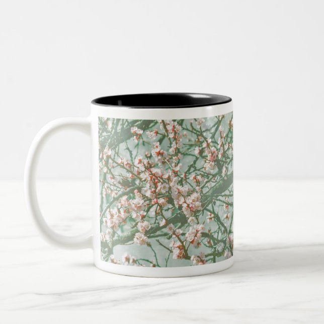 Cherry blossom Two-Tone coffee mug (Left)