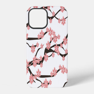 Cherry Blossom: Vintage White Seamless. iPhone 12 Case