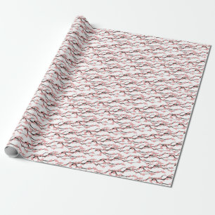 Cherry Blossom: Vintage White Seamless. Wrapping Paper