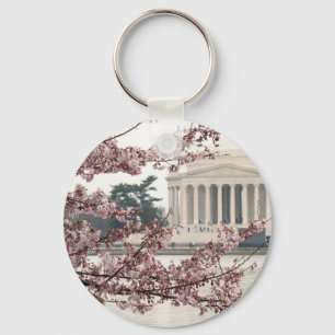 Cherry Blossom Washington DC Key Ring
