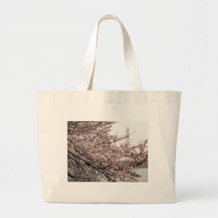 Cherry Blossom Washington DC Large Tote Bag