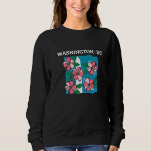 Cherry Blossom Washington Monument Washington DC S Sweatshirt