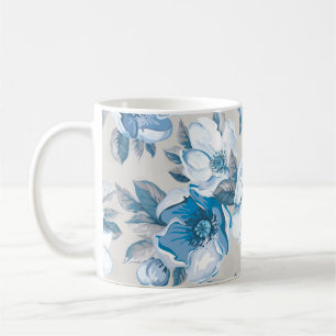 Cherry Blossom Watercolor: Seamless Apple Tree Pat Coffee Mug