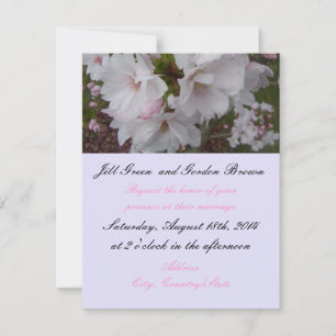 Cherry Blossom Wedding Invitation
