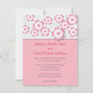 Cherry Blossom Wedding Invitation