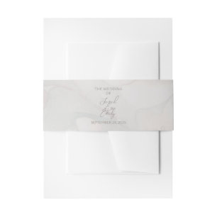 Cherry Blossom Wedding Invitation Belly Band
