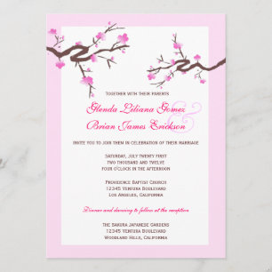 Cherry Blossom Wedding Invitations