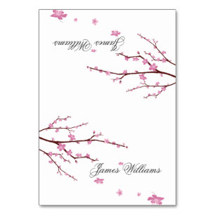 Cherry Blossom Wedding Place Cards