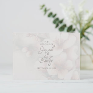 Cherry Blossom Wedding RSVP Card