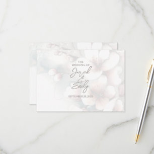 Cherry Blossom Wedding RSVP Card