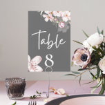 Cherry Blossom Wedding Table Card<br><div class="desc">Personalise these beautiful watercolor cherry blossom table number cards for your special day! Matching wedding collection available!</div>