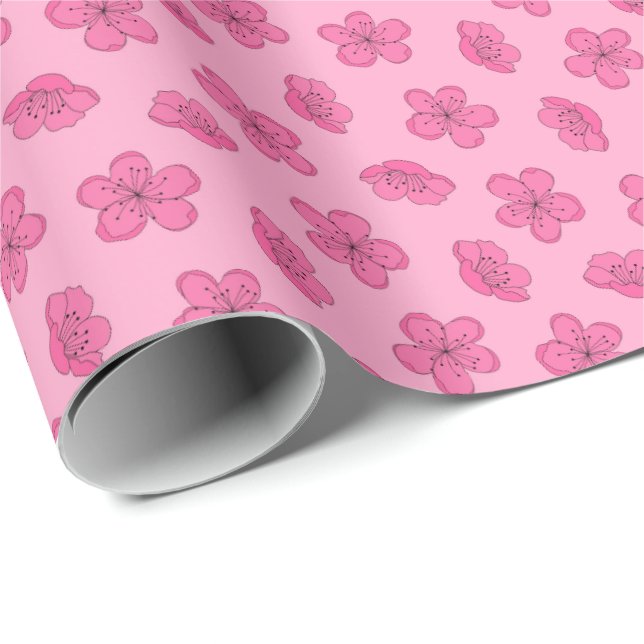 Cherry Blossom Wrapping Paper (Roll Corner)