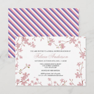 Cherry Blossoms - 3x5 Bridal Shower Invitation