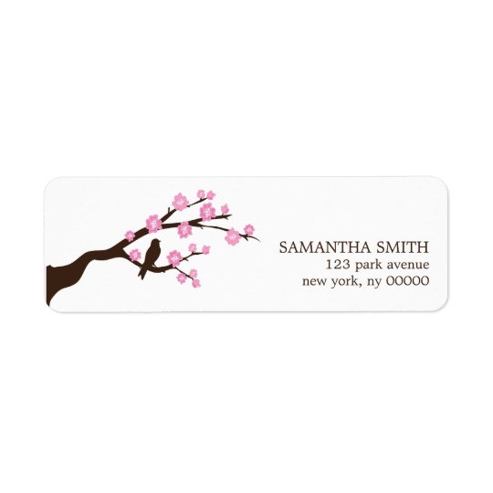 Cherry Blossoms Address Labels