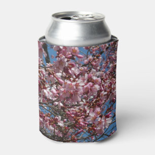 Cherry Blossoms and Blue Sky Spring Floral Can Cooler