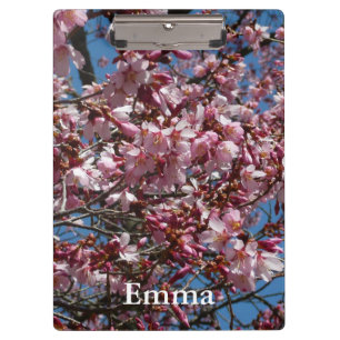 Cherry Blossoms and Blue Sky Spring Floral Clipboard