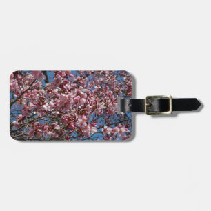 Cherry Blossoms and Blue Sky Spring Floral Luggage Tag