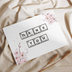 Cherry Blossoms and Chemistry: A Unique Thank You  Card