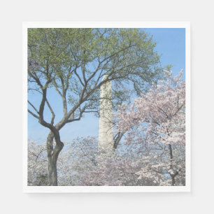 Cherry Blossoms and the Washington Monument in DC Napkin