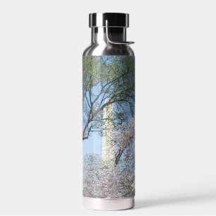 Cherry Blossoms and the Washington Monument Water Bottle