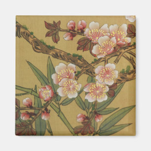 Cherry Blossoms Asian Art Print Magnet