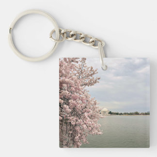 Cherry Blossoms at the Tidal Basin Key Ring