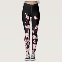 Cherry Blossoms | Black Pink Floral