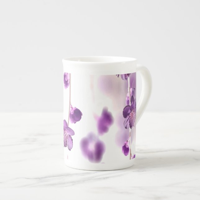 Cherry blossoms bone china mug (Front Right)
