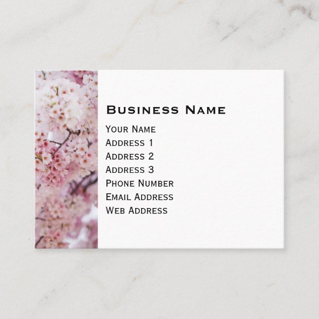 Cherry Blossoms Business Card (Front)