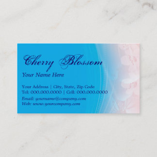 cherry blossoms business card